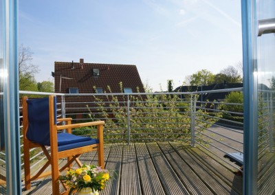 Schlafzimmer mit Balkon
