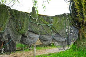 Fischernetze bei Arnis