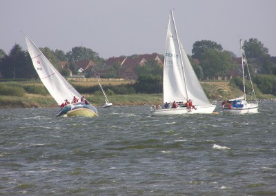 Regatta vor Arnis bei Starkwind
